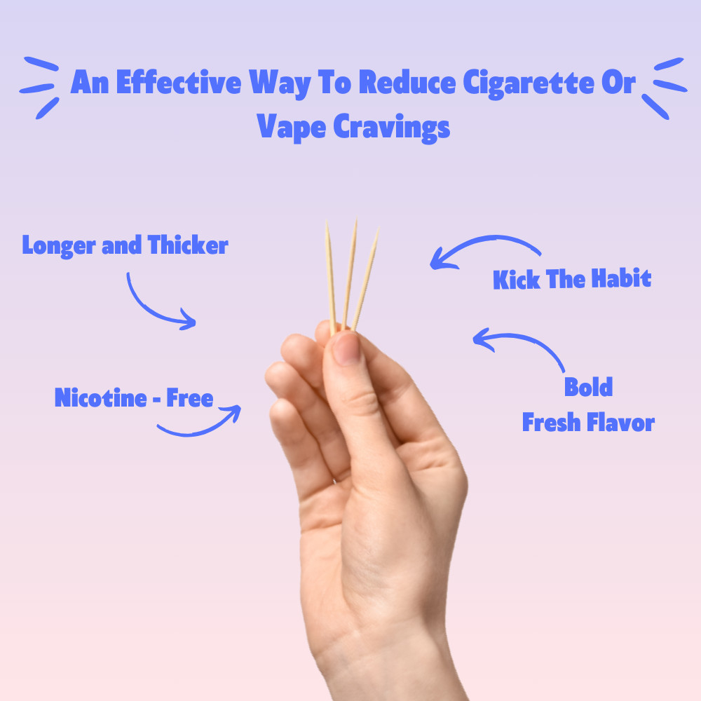 QuitPix to Help Quit Smoking Extra Thick Boosting Flavored Toothpicks 1 Pack