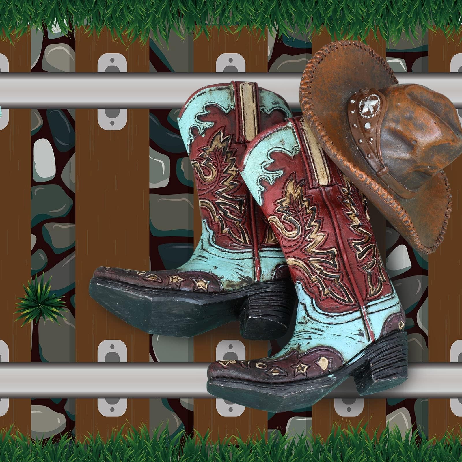 3 Pack 24 Inch x 10 ft Western Plastic Railroad Track Aisle Runner Party Deco