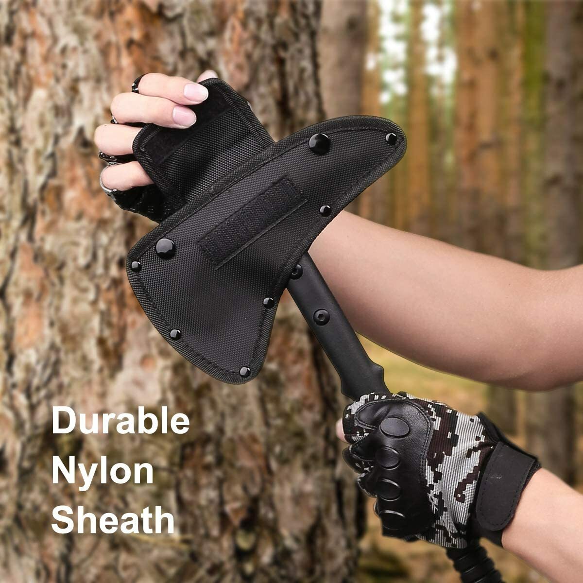 Tactical Tomahawk -Throwing Hatchet, Versatile EDC Axe -Emergency Breaching Tool