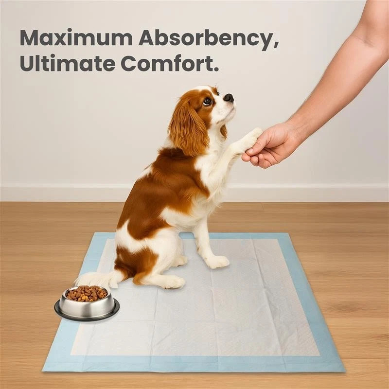 100PCS 23 in x 23 in Dog Puppy Training Pads Super Absorbent Pee Leak Proof