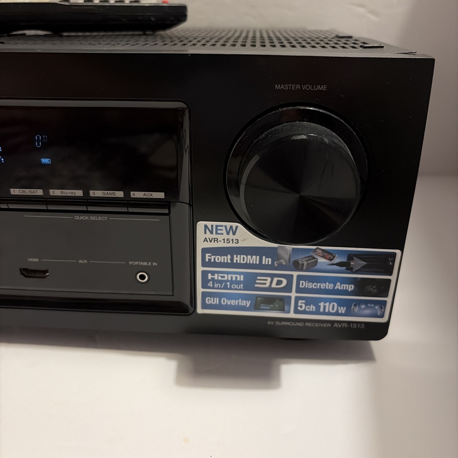 Denon AVR-1513 5.1 Ch HDMI Network Home Theater Receiver Stereo + Remote Bundle