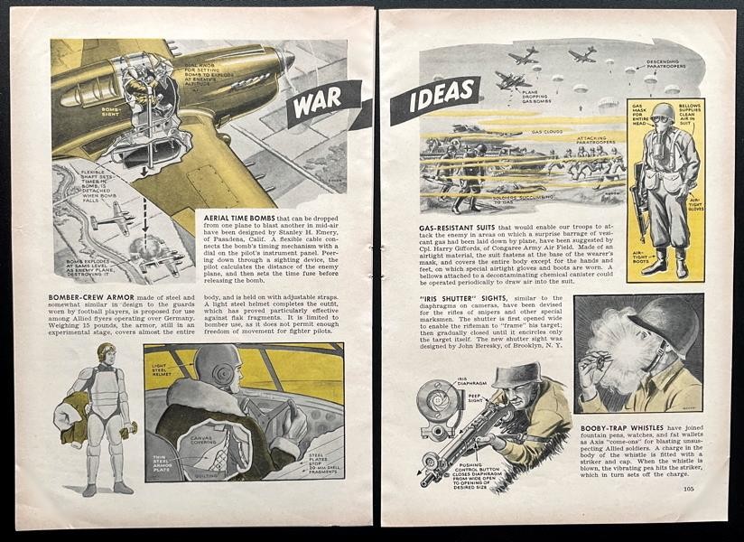 “Decoys Trick Enemy into Wasting Fire” 1943 pictorial Fort Belvoir, Virginia US