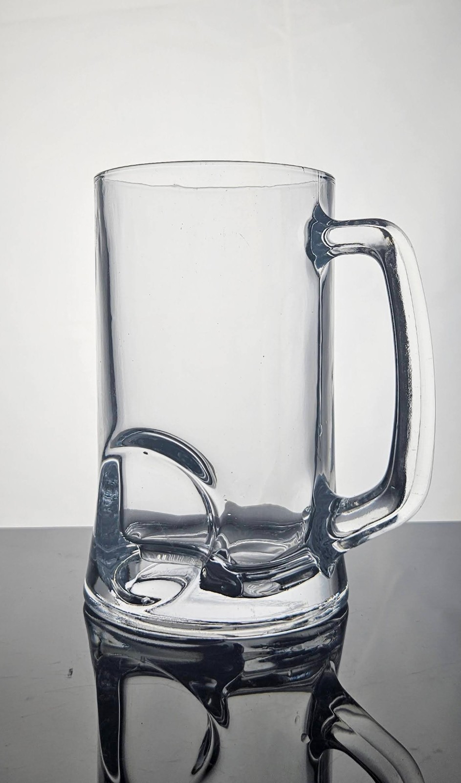 Set of 2 Beer Mugs with Golf Ball Size Hole, Used Drinkware