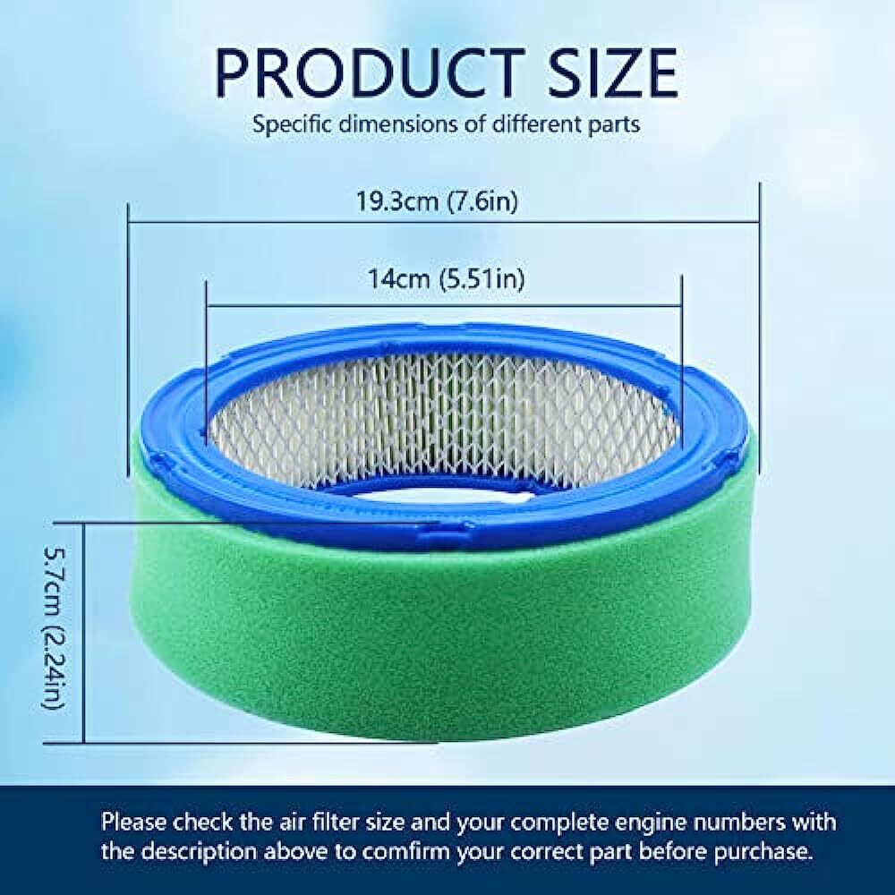 394018 Air Filter For Briggs & Stratton 392642 394018S 271271 272490 5050H