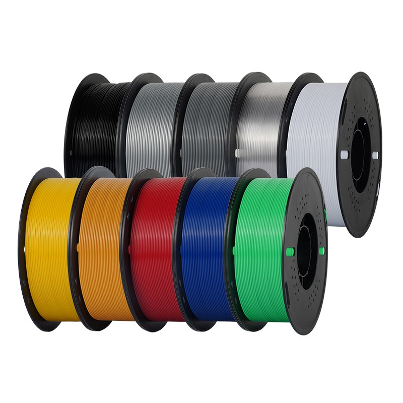 Kingroon 10KG 3D Printer Filament PETG 1.75 mm Bundles 1KG Roll Lot Mix White CA