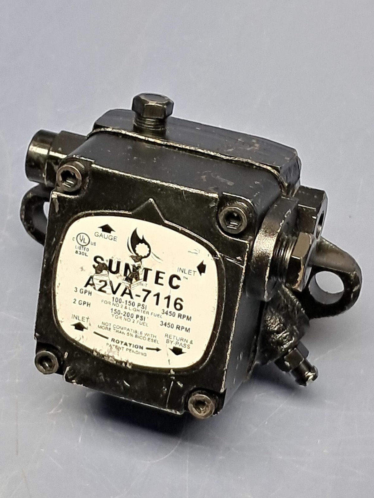 SUNTEC Fuel Pump A2VA-7116 for Oil Burners & Hot Water Pressure Washers