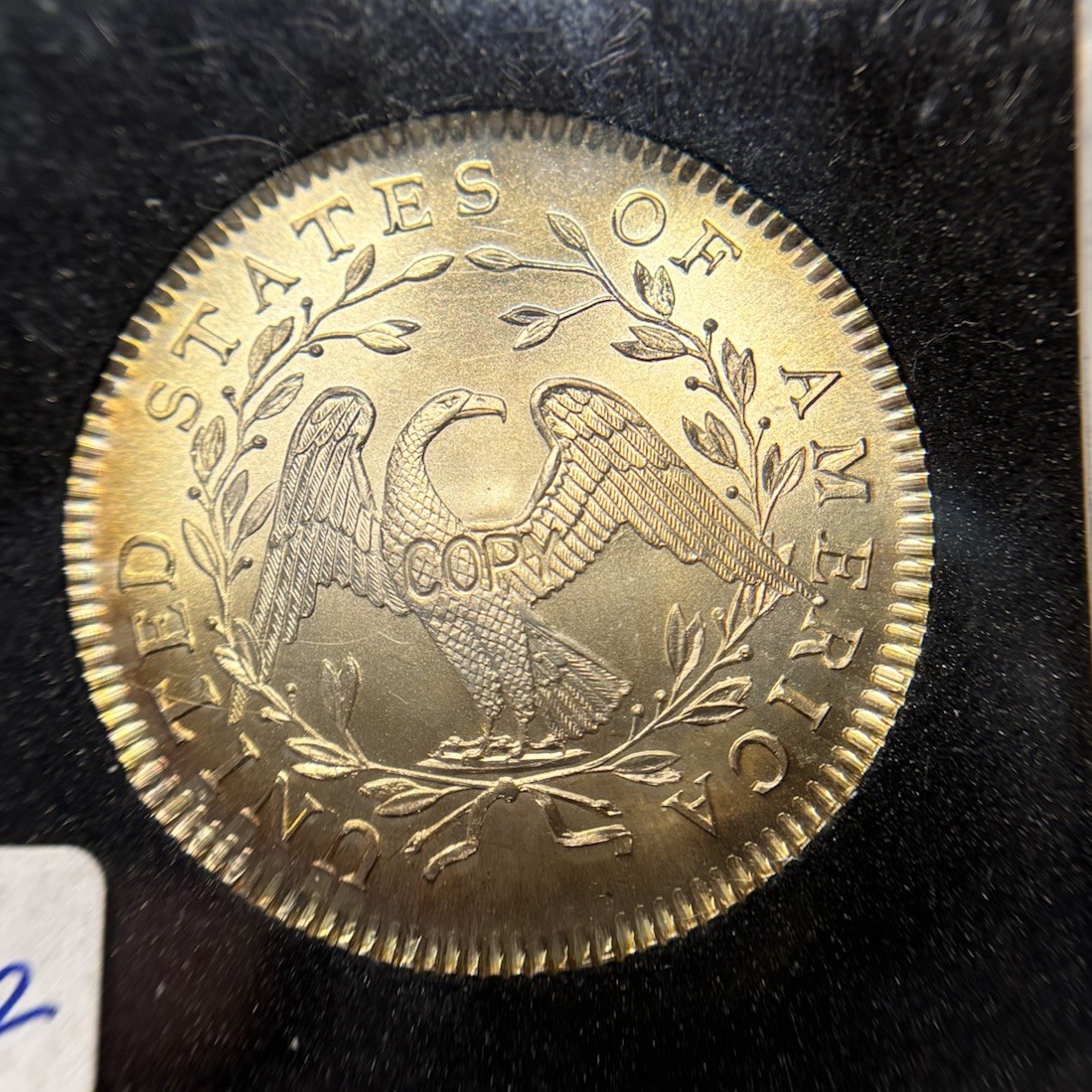 1794 Flowing Hair Half Dollar Silver Proof COPYby Gallery Mint Museum Ron Landis