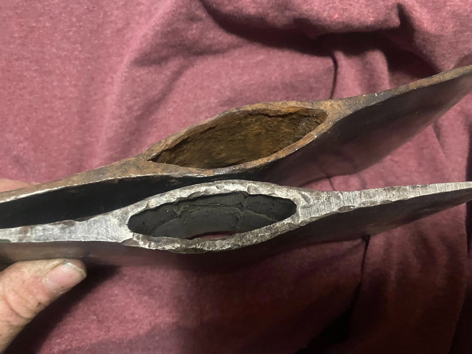 (2) VTG. DOUBLE BIT AXE HEADs UNMARKED No4 and A2