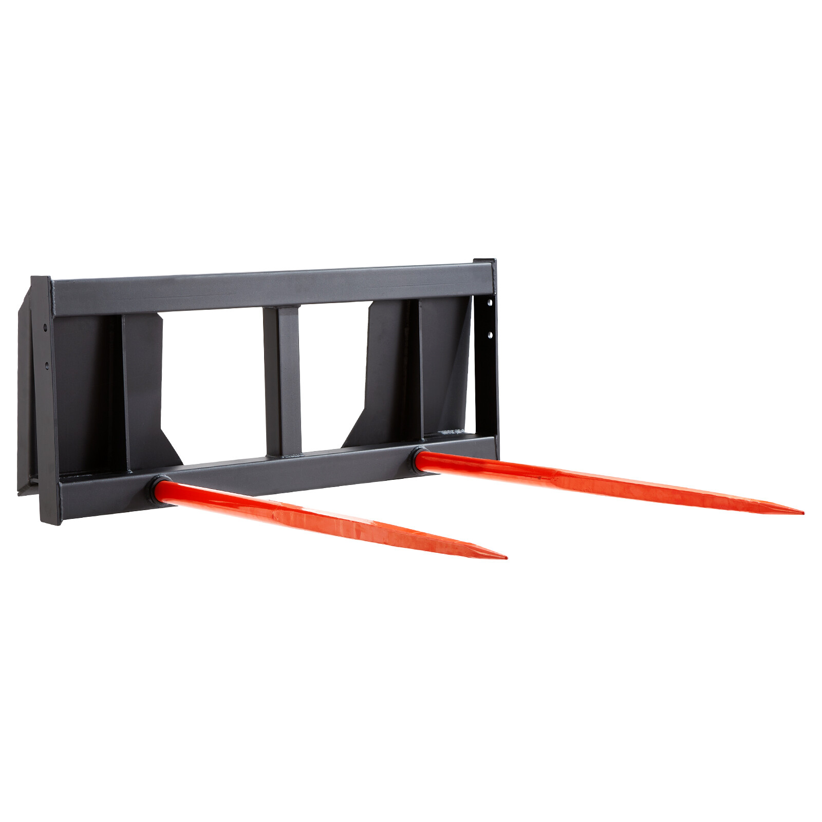 VEVOR 49" Hay Spear Bale Spears Skid Steer Loader Tractor Attachment 3000lbs