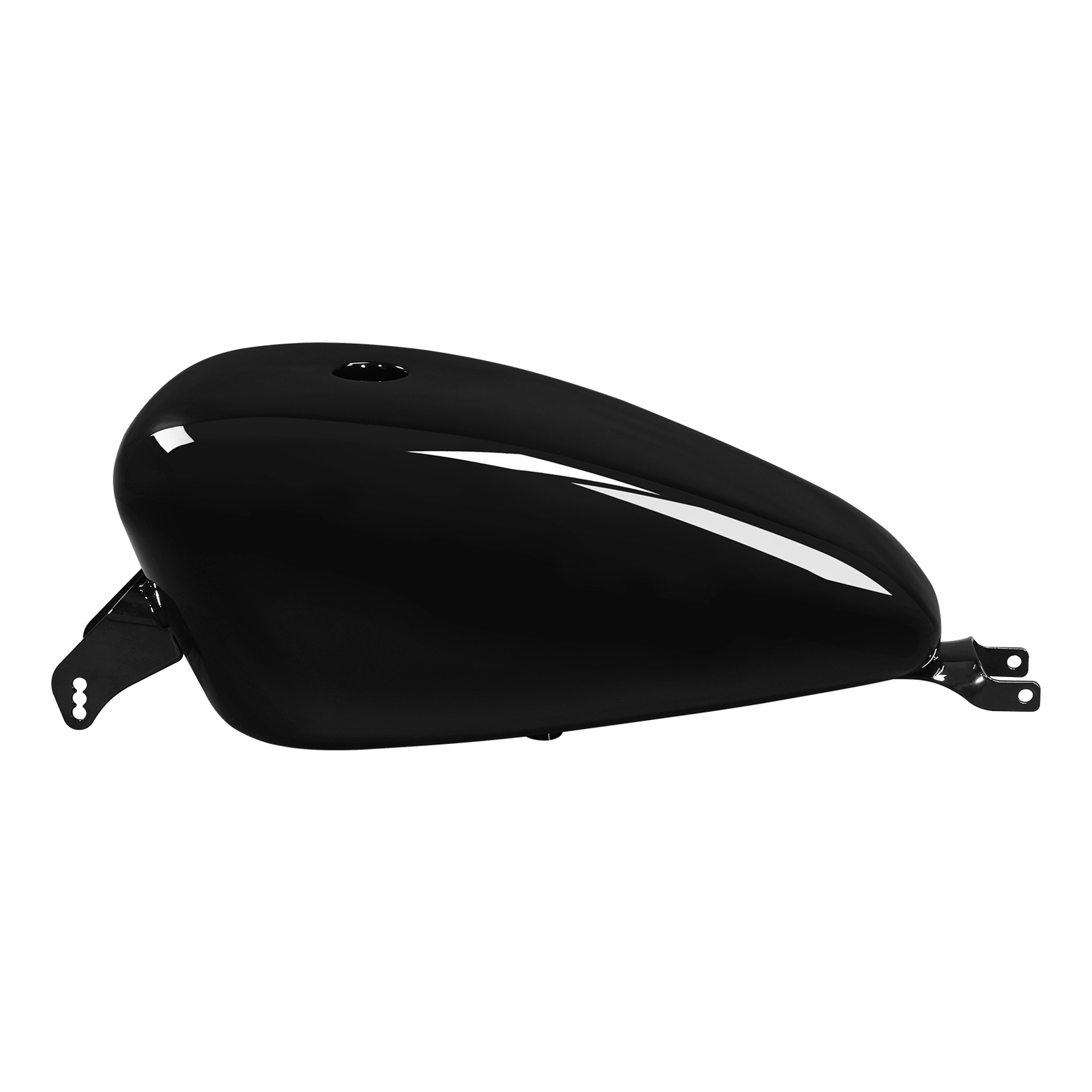 Vivid Black 3.7gal. Gas Fuel Tank Fit For Harley Sportster 883 XL 1200 2004-2006