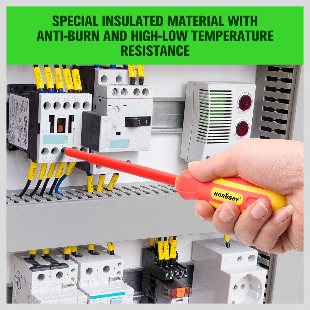 6pc Electrician's Insulated Magnetic Electrical Hand Screwdriver Tool Set New