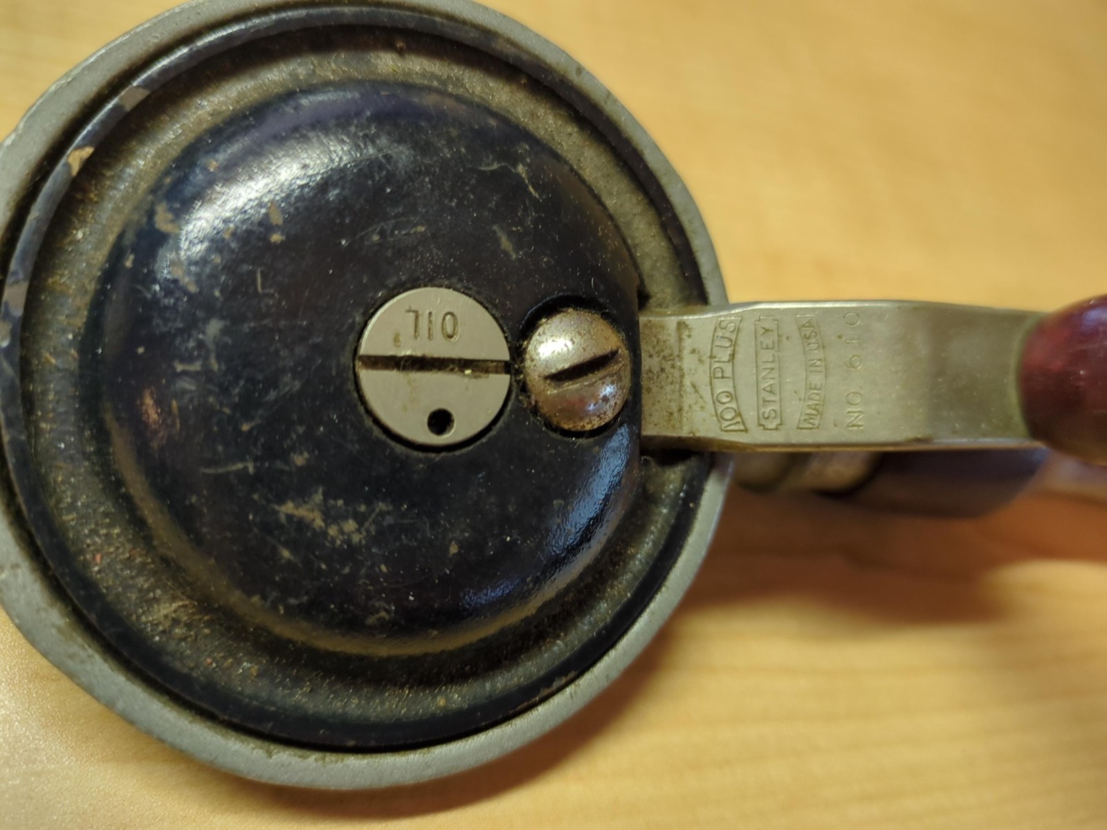 VINTAGE STANLEY 100 PLUS No.610 EGGBEATER STYLE HAND DRILL -Made in America