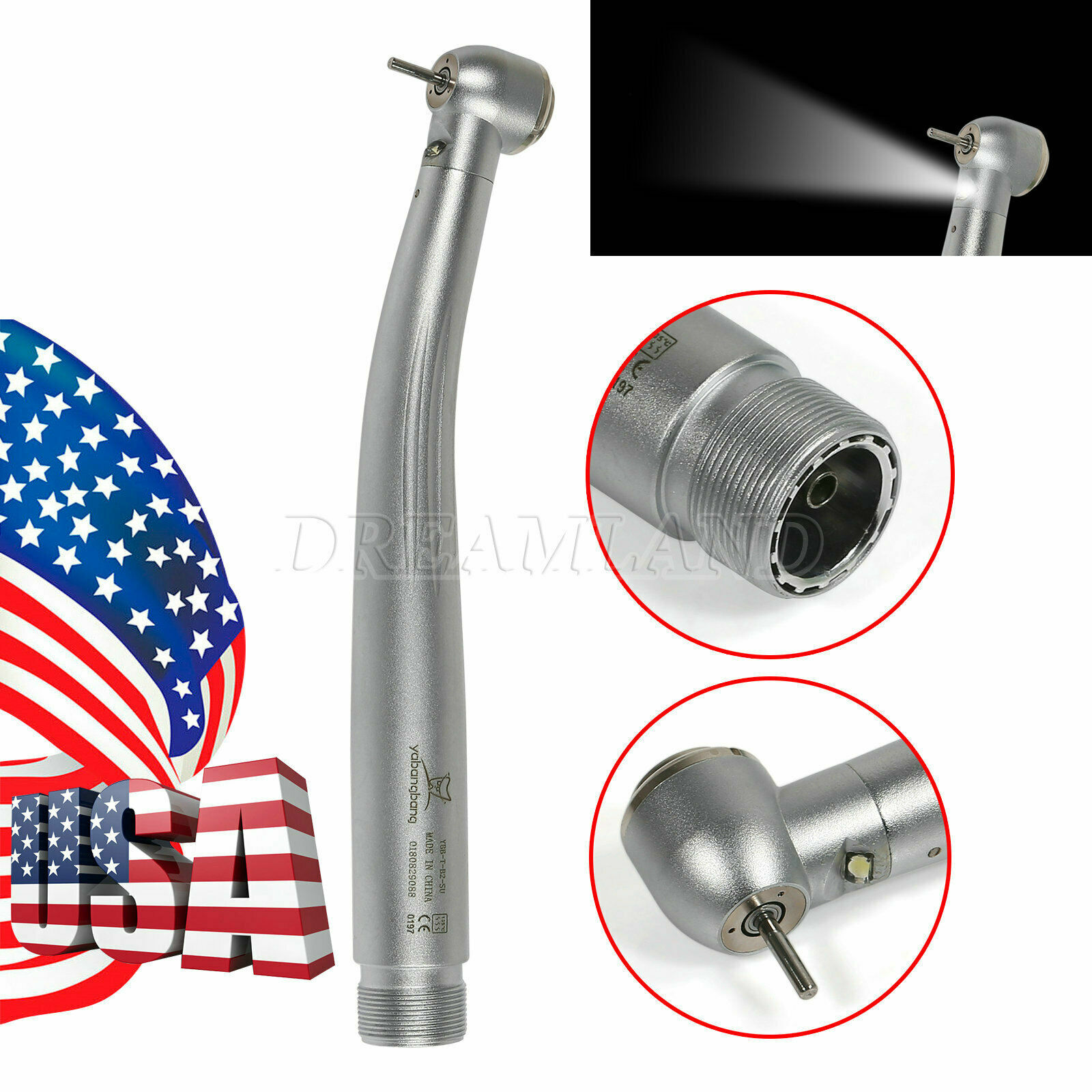 1-10 Yabangbang Dental LED E-generator / High Speed Handpiece 4/2 Hole NSK Style