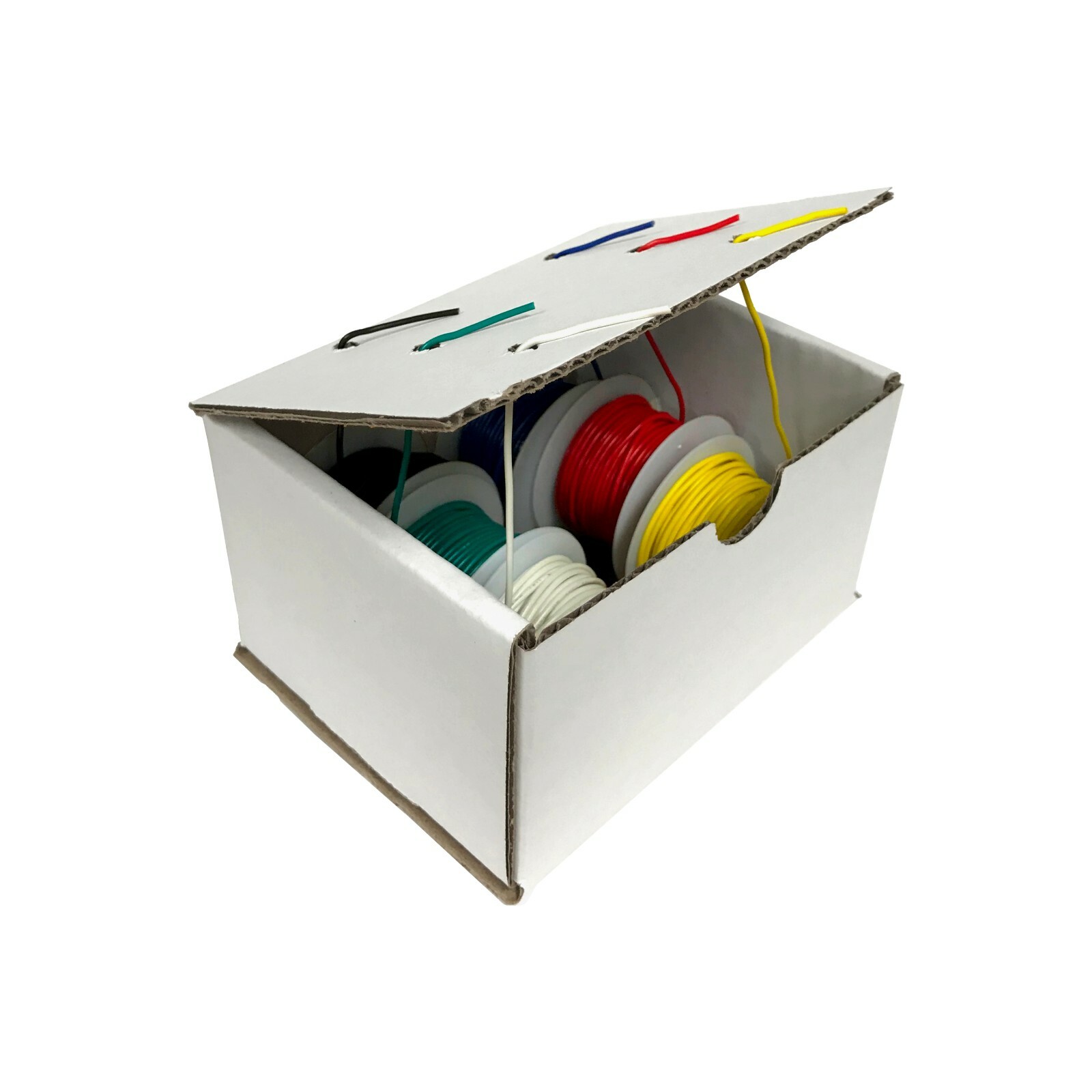 20 AWG Gauge Solid Hook Up Wire Kit 25 ft Each 0.0320" Dia UL1007 300 Volts