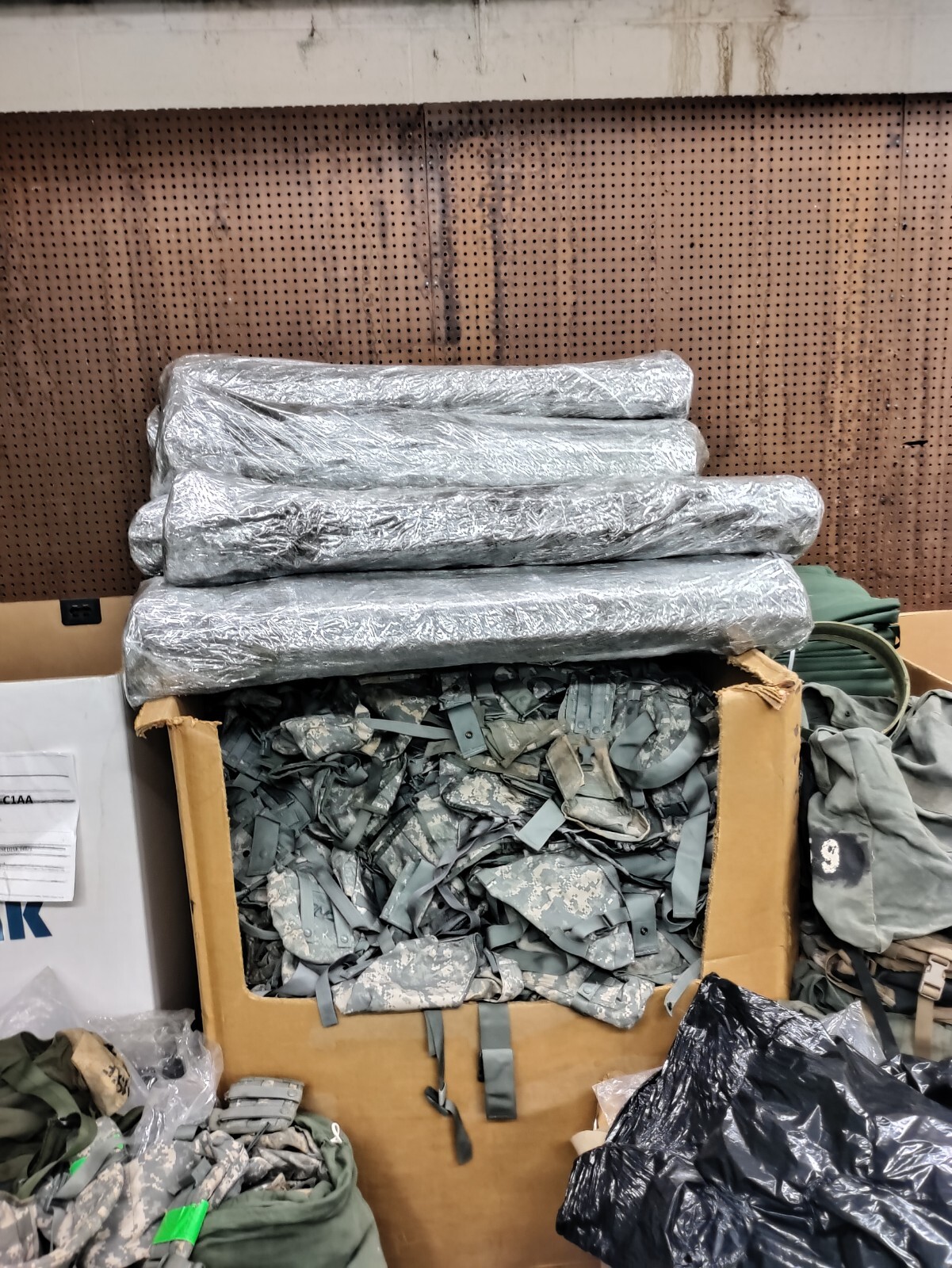 14 MILITARY SURPLUS ANTENNA MAST TOWER POLES ALUMINUM CAMO NET - 4 FT EACH