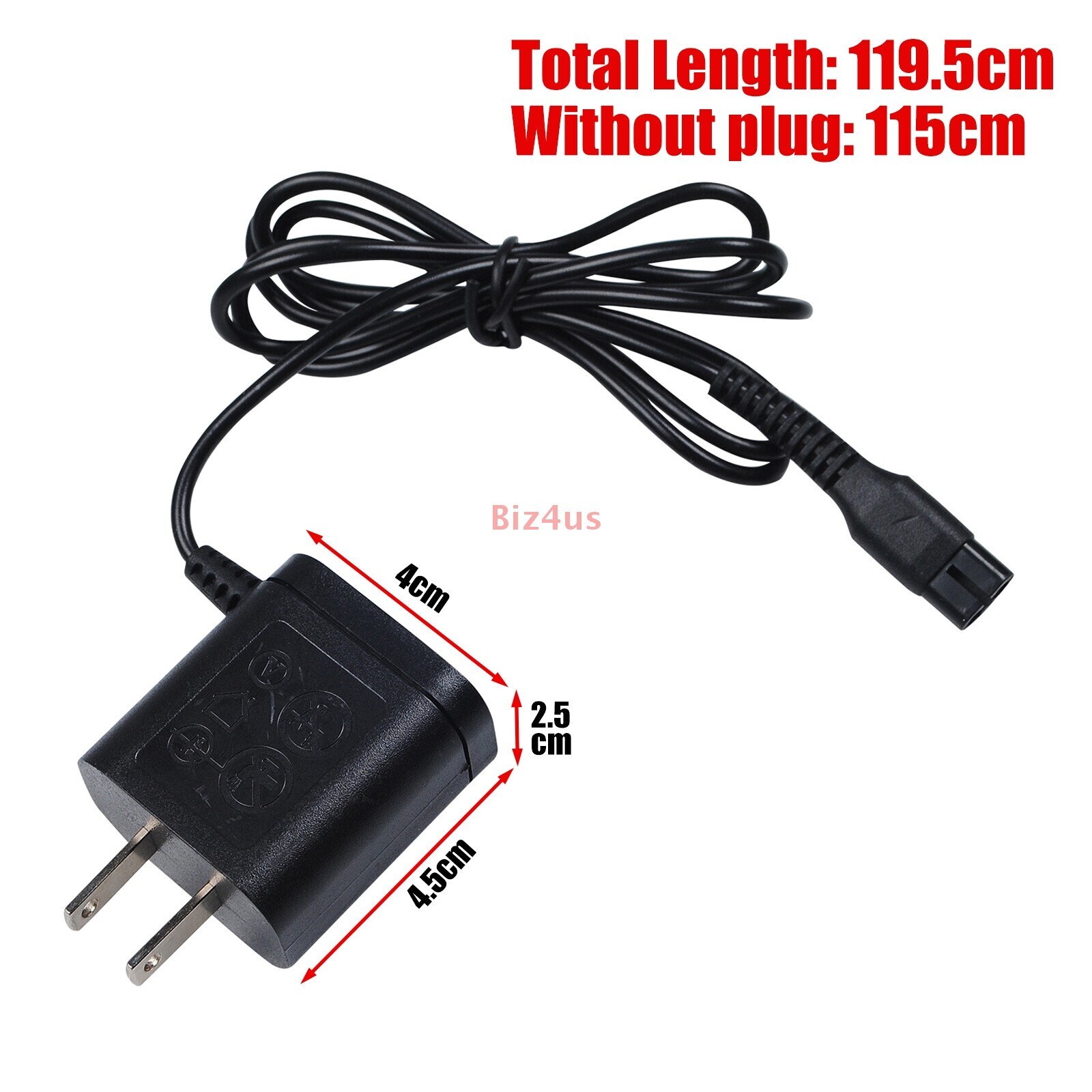 4.3V For Philips Norelco Trimmer Replacement Charger Power Cord Adapter A00390