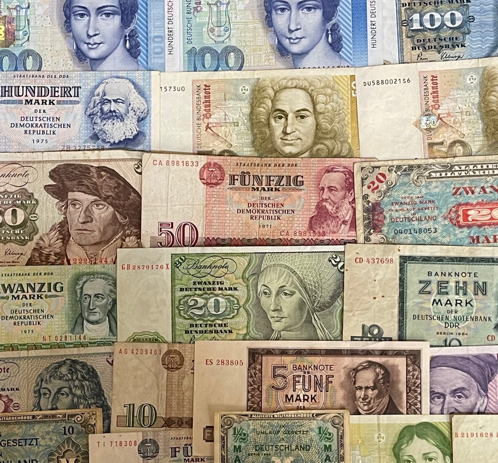 GERMAN MARK BANKNOTES - CHOICE OF NOTE & STYLE - GERMANY