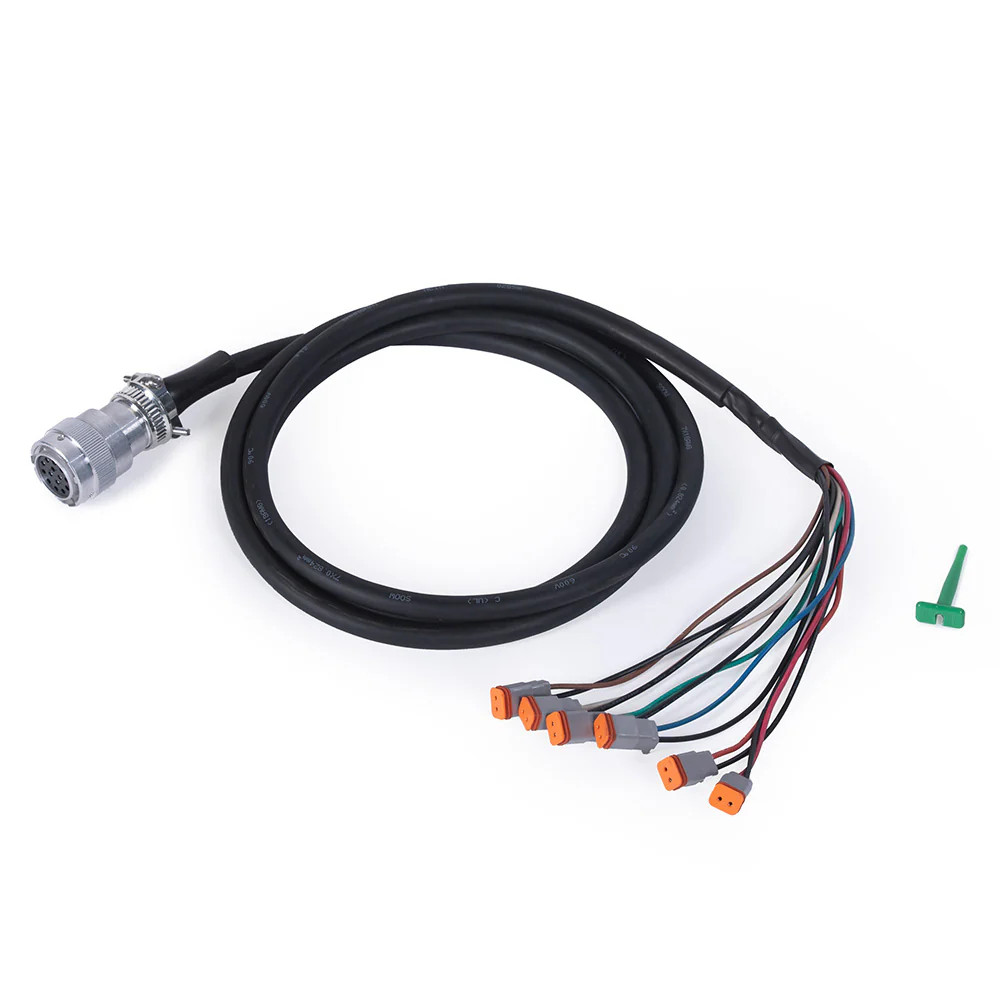 Titan Attachments Skid Steer 14-Pin Deutsch-Style Wire Harness, 6 Deutsch Plugs