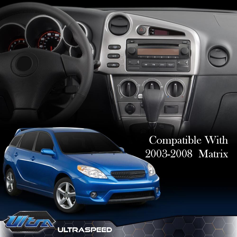 Fit For 2003-2008 Toyota Matrix/Pontiac Vibe Center Dash Radio Bezel Trim Silver