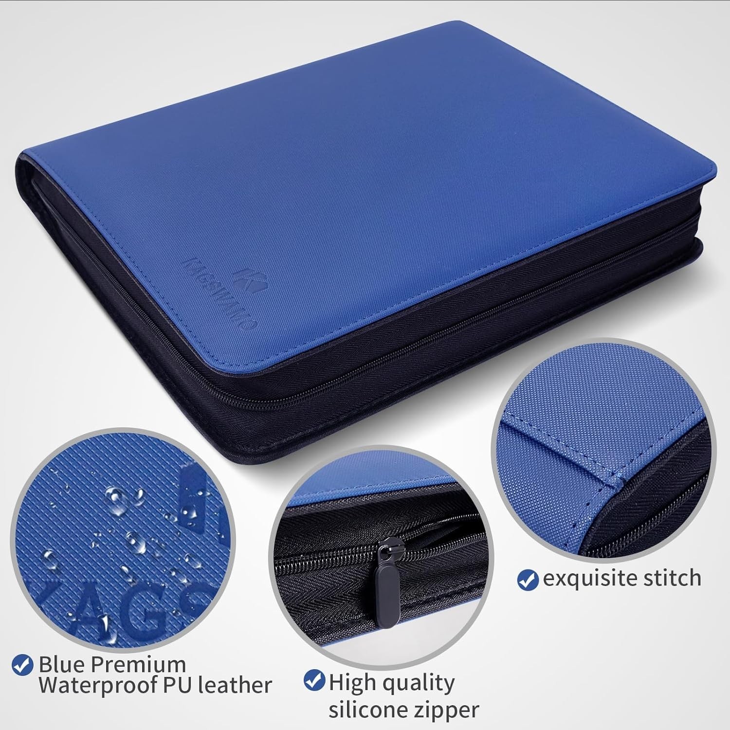 Toploader Binder, Holds 324 Toploaders, 9 Pockets, Top Loader Binder for Cards S