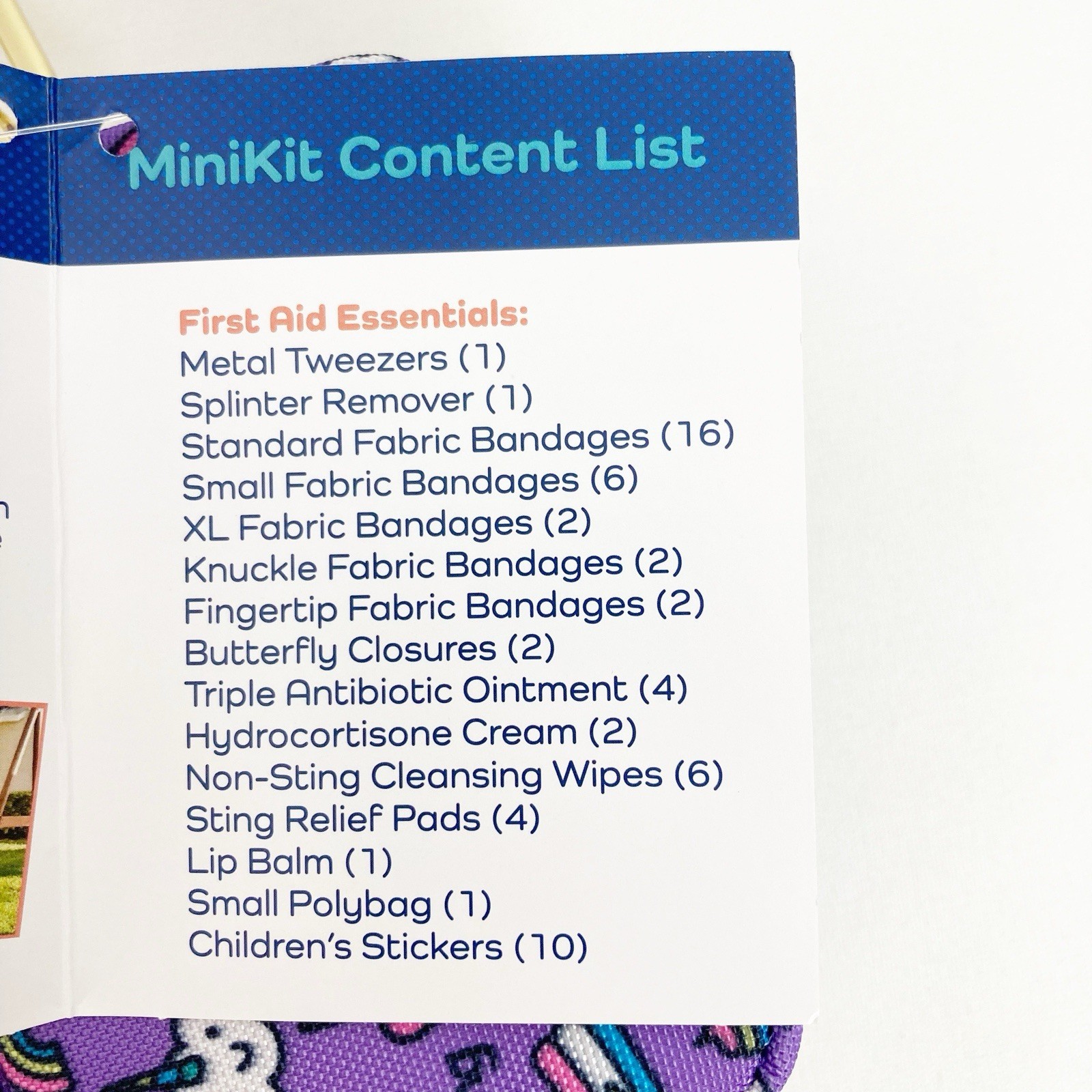 Keep Going First Aid Mini Kit (60 Pieces) Purple Rainbow Brand New