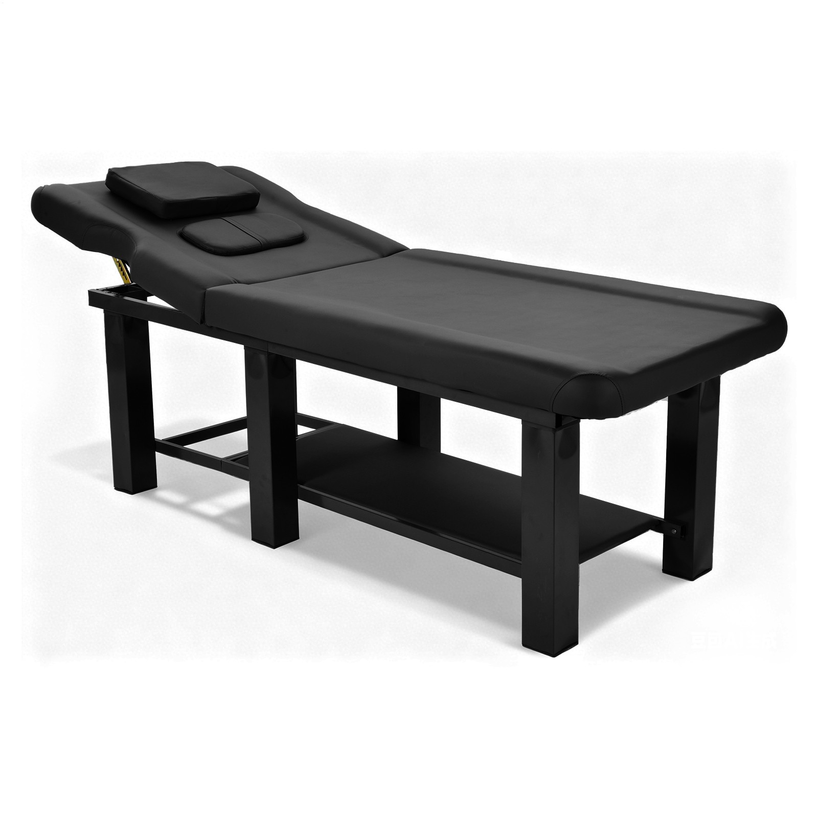 PU Leather Heavy Duty Professional Stationary Massage Bed -Black