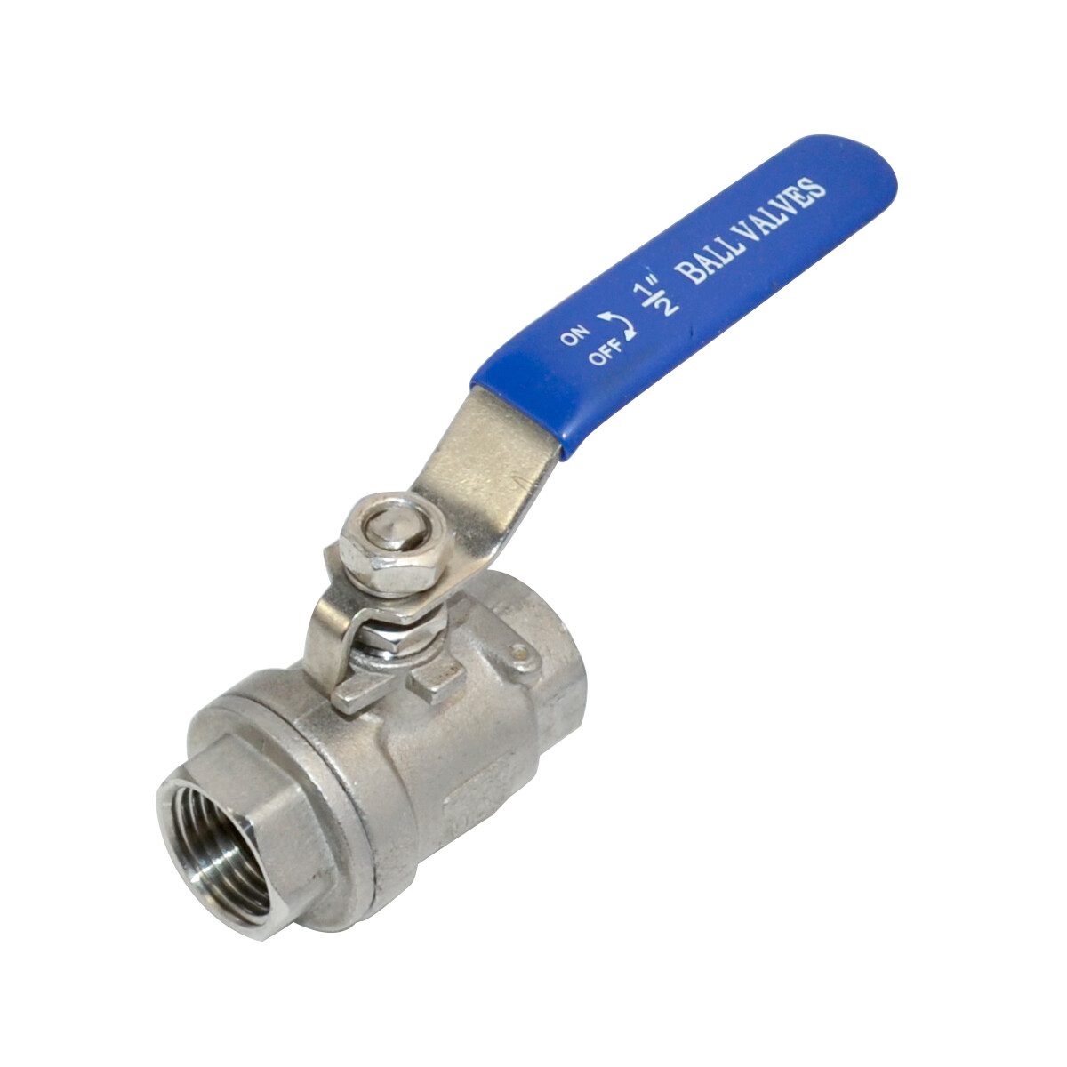 1/2 inch 1/2" Ball Valve,316 Stainless Steel Full Port,2-Piece, 1000WOG, 2Pack