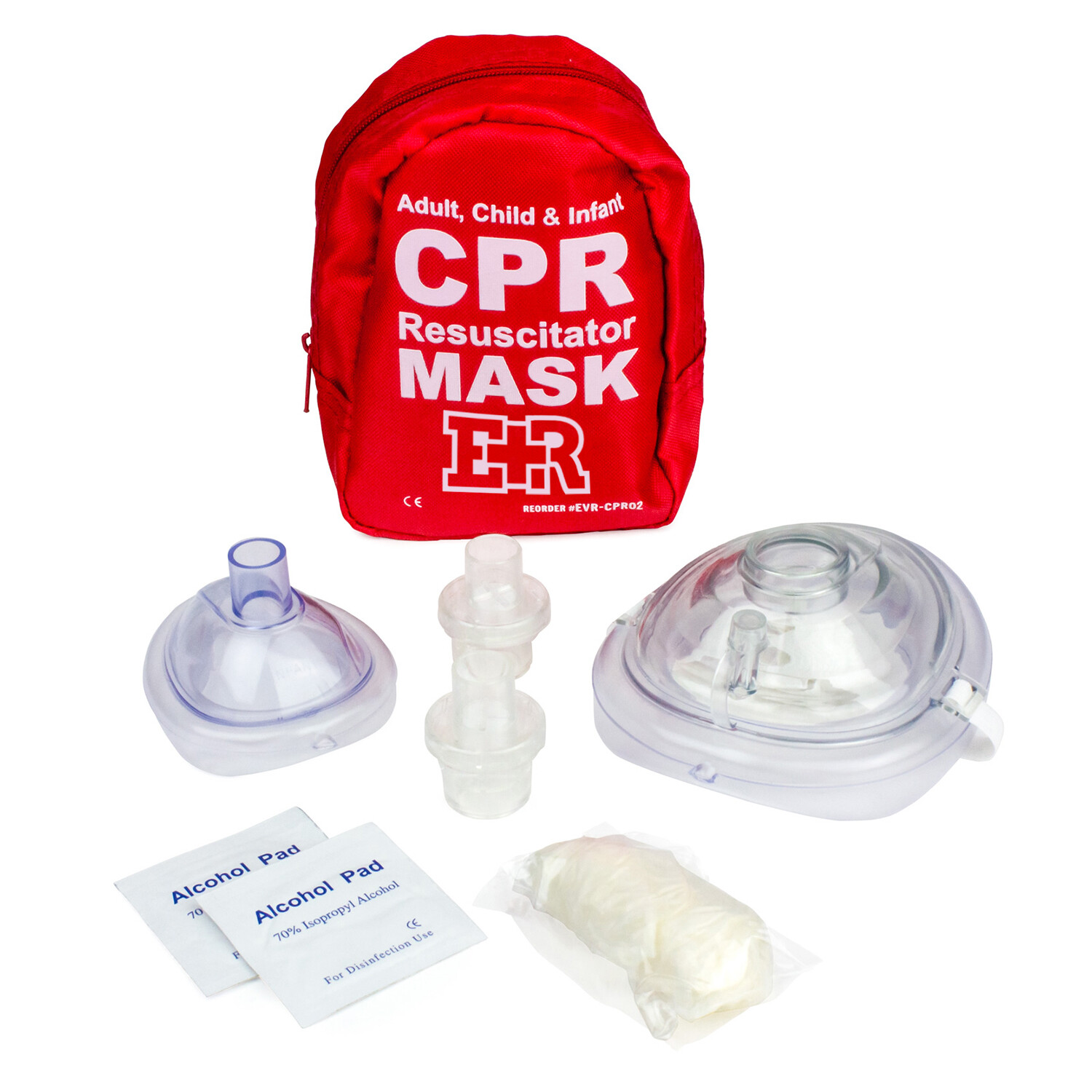 EVER READY ADULT CPR MASK WITH CASE
