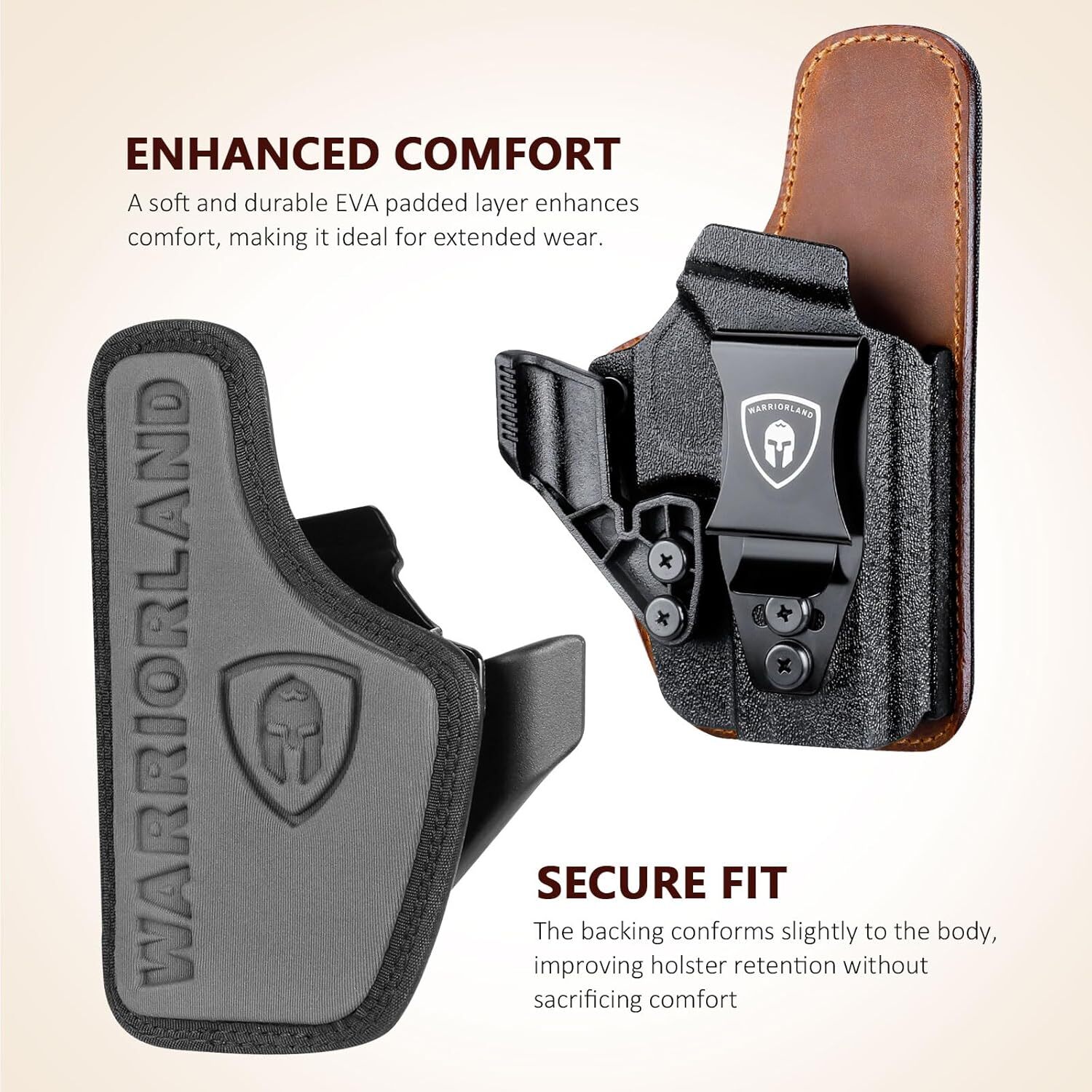 IWB Hybrid Holster For Glock 17/19/22/23 Gen 3-5,Glock 31/32 Gen3-4,G19X/44/45