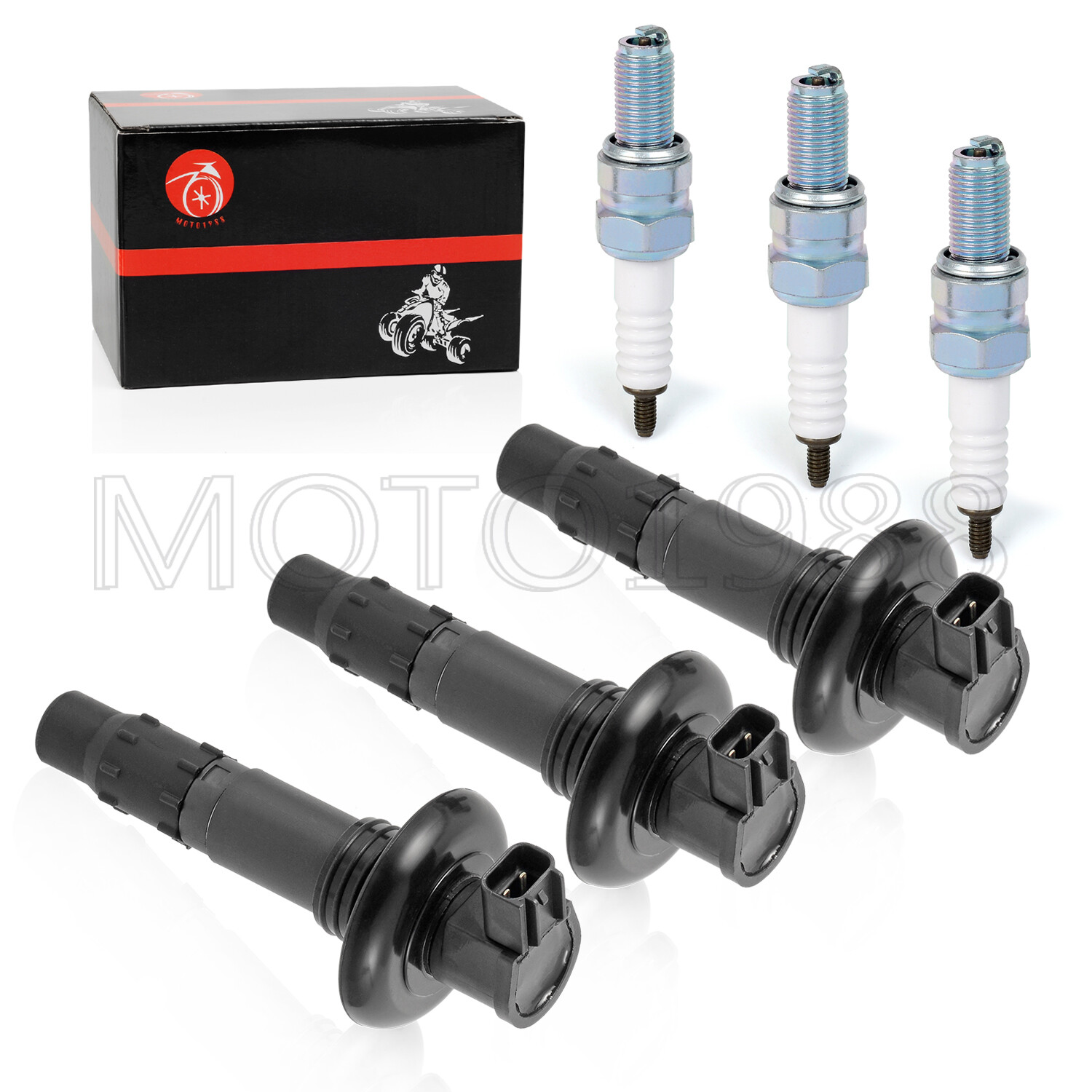 Ignition Coil Spark Plugs For SeaDoo GTX RXT RXP GTI GTS 130 155 185 215 255 260