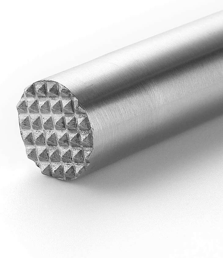 JXS 7.3" 18.5MM Stainless Steel Cocktail Muddler, Sturdy Dishwasher Safe Perfect