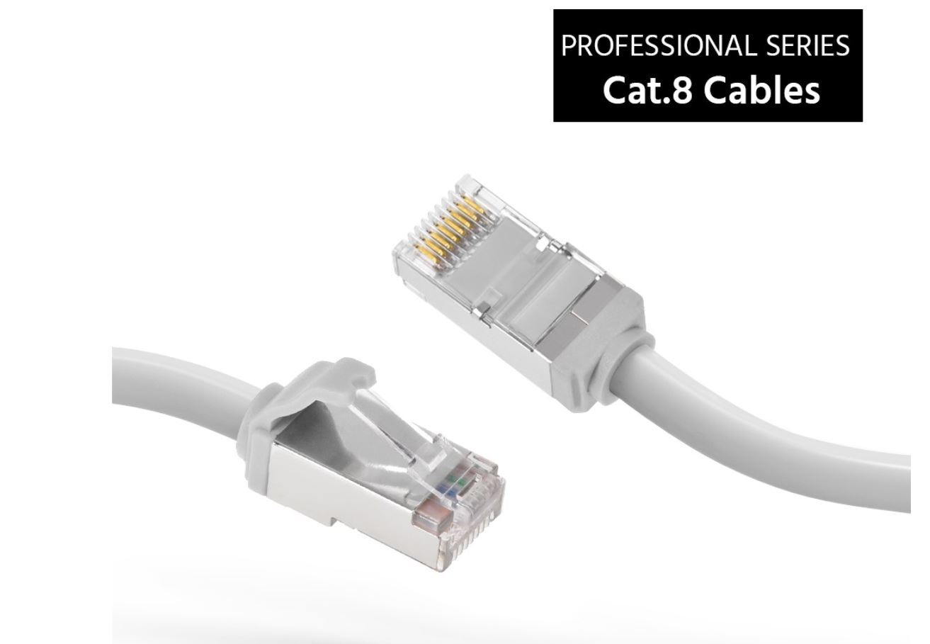Cat.8 S/FTP (SSTP) Cat8 Ethernet Network Cable 1ft, 2ft, 3ft, 5ft, 7ft 10ft lot