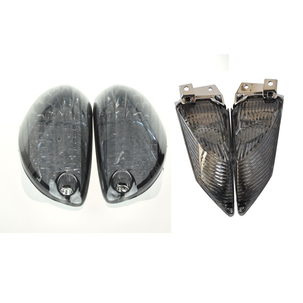 LED Frount and Rear Turn Signal Fit 11-23 GSXR 600/750 09-16 GSXR 1000 Smoked