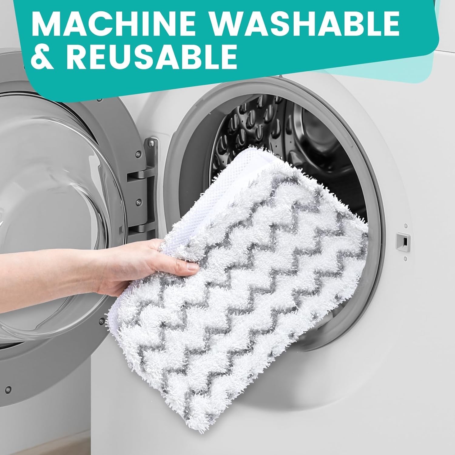 6 Pack Steam Mop Replacement Pads for Shark Steam Mops S1000/S1000A/S1000C/S1000