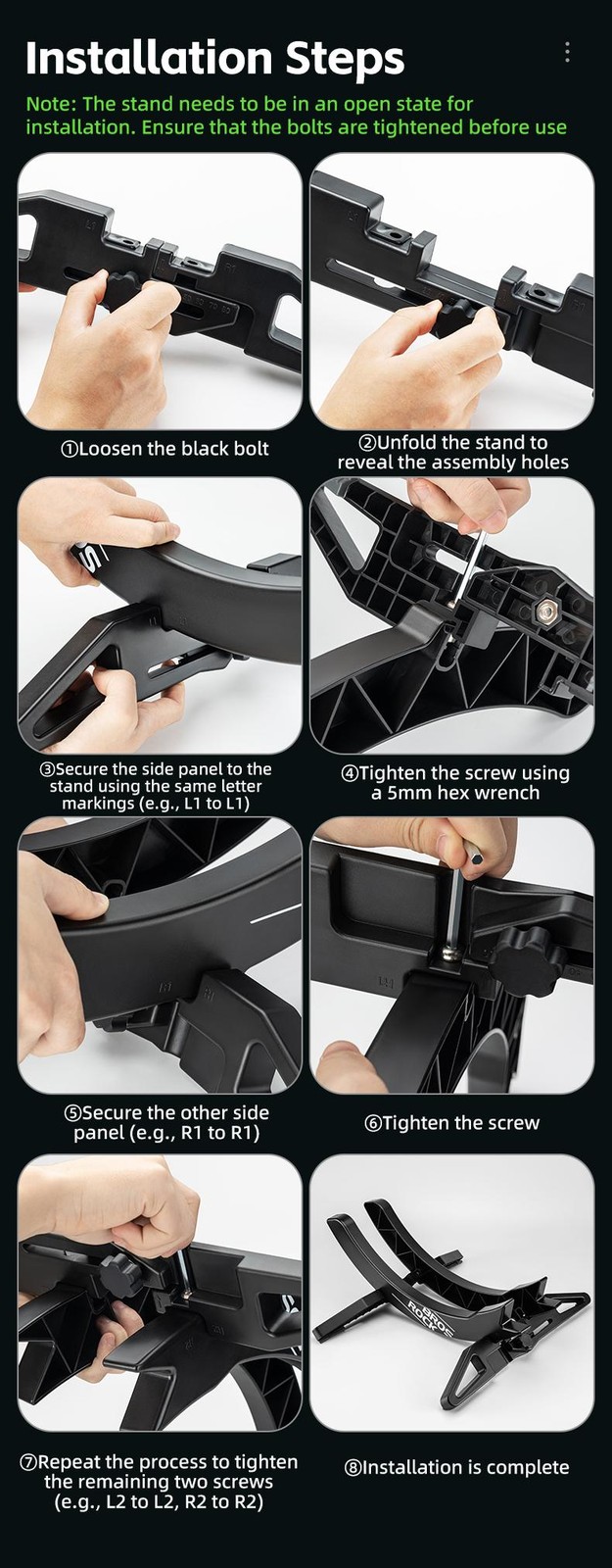 Rockbros Bike Stand Bicycle Parking Display Stand Adjustable for Road and Mounta