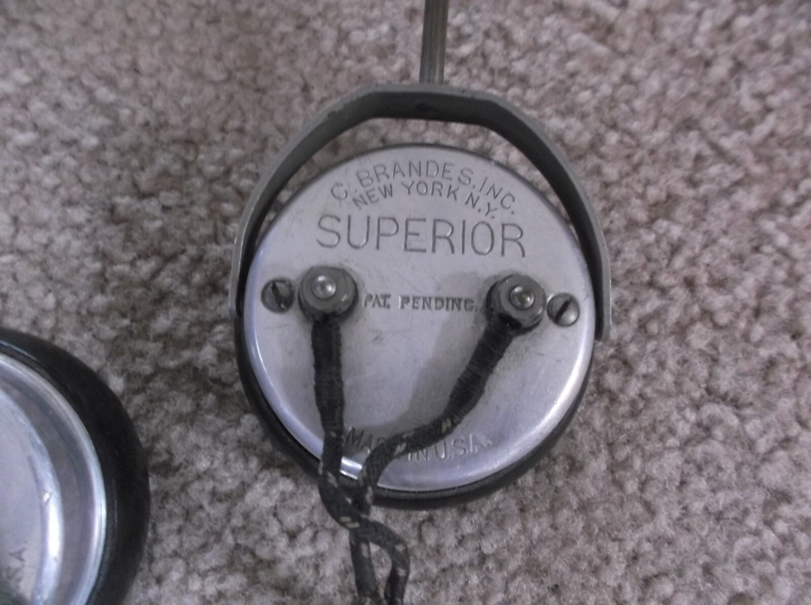 Vintage Brandes Superior Headset Headphone Receiver Great Shape FREE SHIPPING