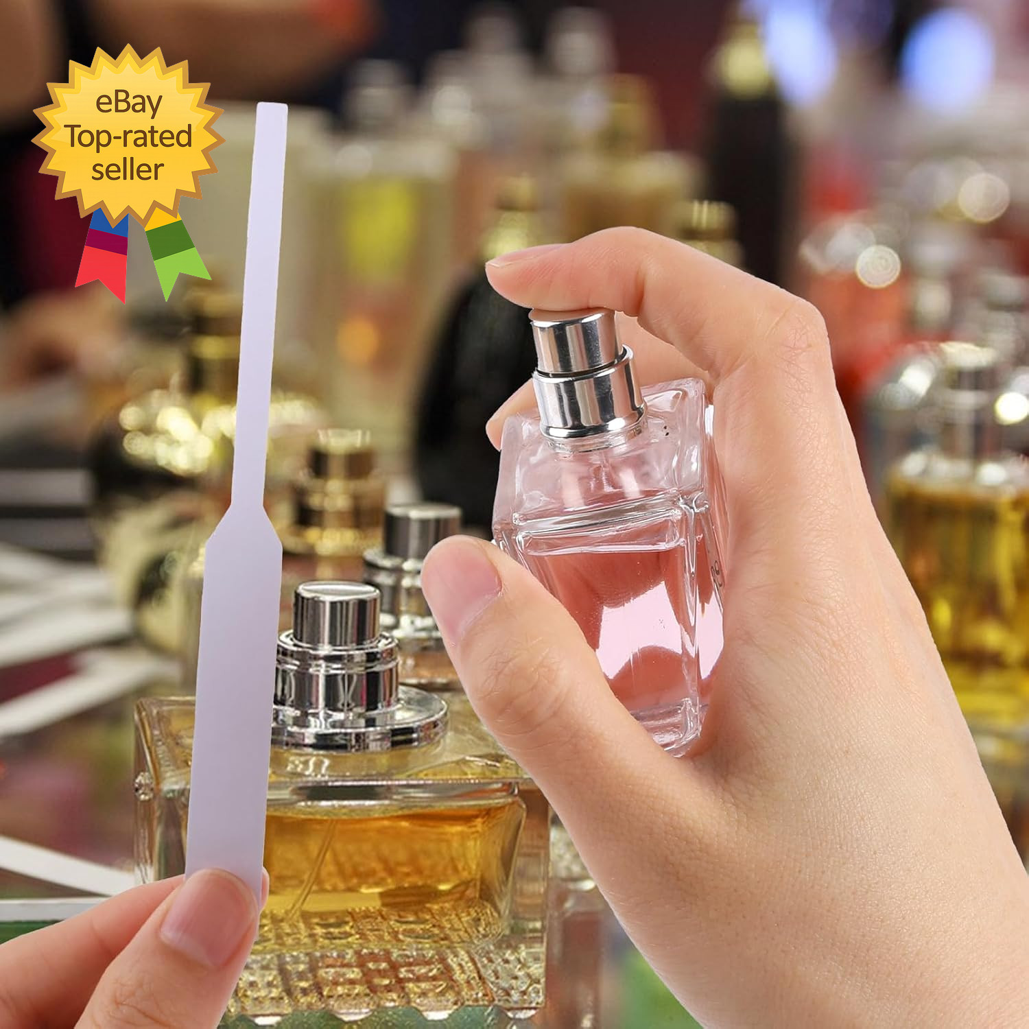 200 PCS Perfume Test Strips Paper Disposable White Perfume Paper Strips Perfume