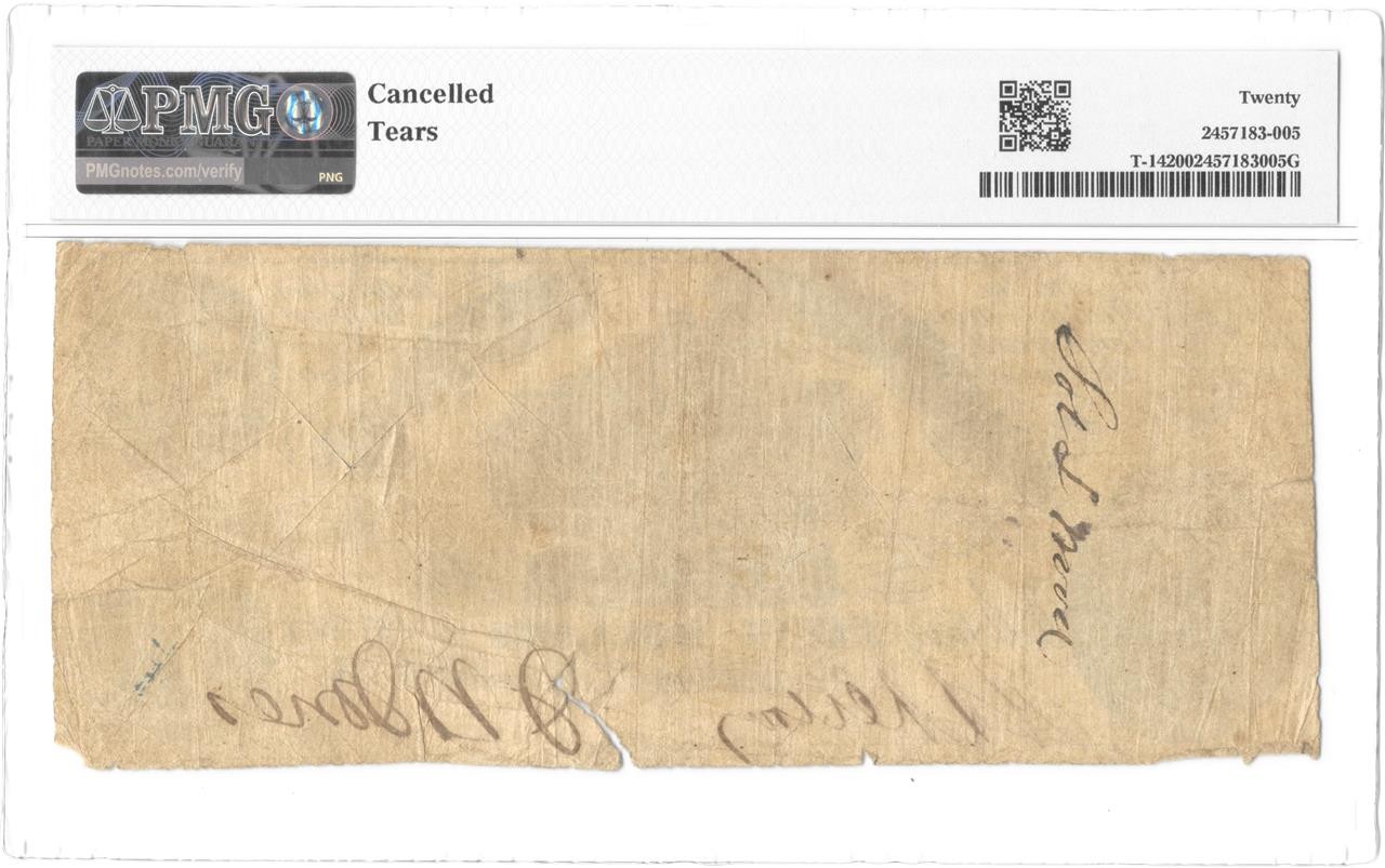 T-14 $50 Confederate 1861 PF-3 Rare Plate State No Flourishes Amer R11 PMG VF 20