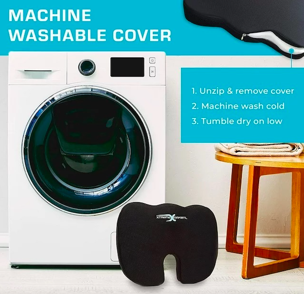 Xtreme Comforts Foam Coccyx Tailbone Cushion - Orthopedic Non-Slip Chair Pillow