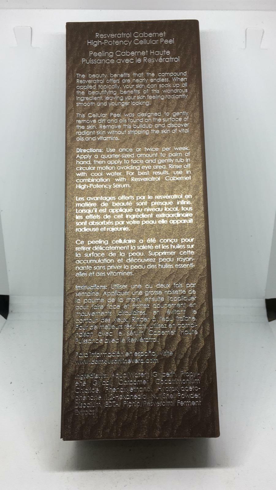 Vine Vera Resveratrol Cabernet High-Potency Cellular Peel NEW 3.38 oz 100 ml