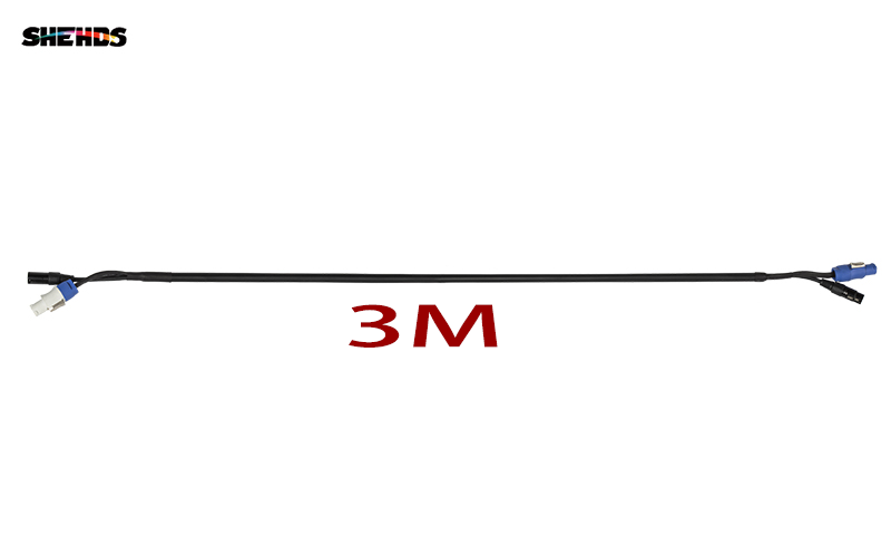 SHEHDS Powercon 3Meters 3pin DMX cable 3in1