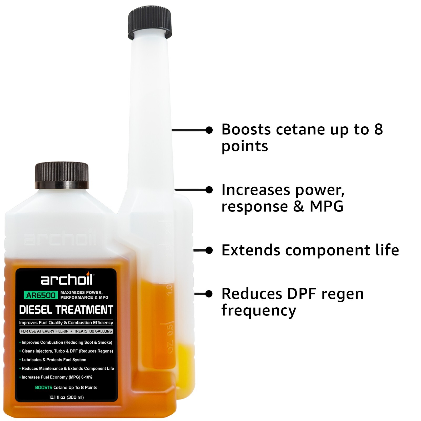 Archoil AR6500 Diesel Treatment (10.1oz) Four Pack - For All Diesel Vehicles