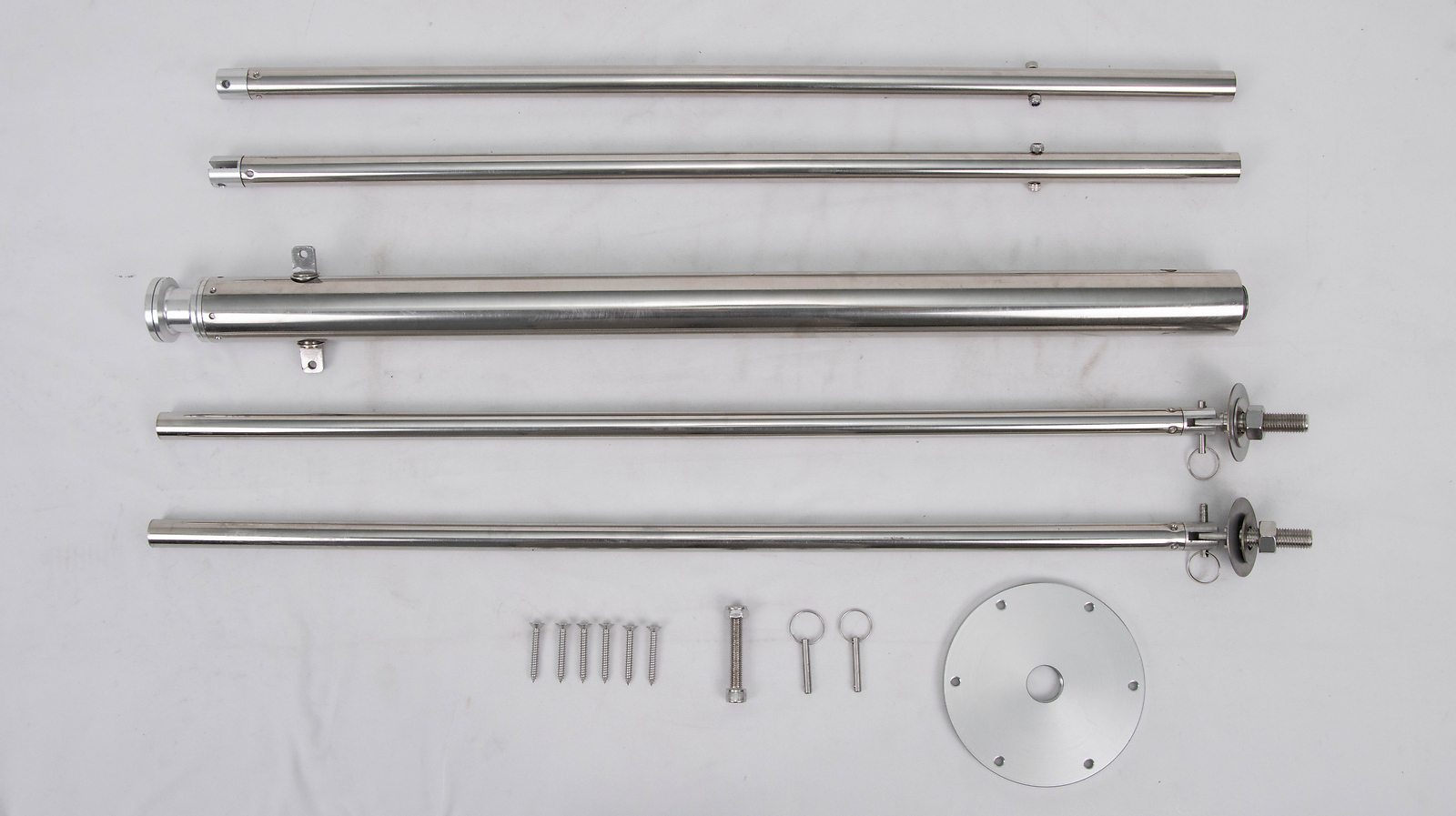 Water Ski Pylon for Outboard Boat Stainless Steel Adjustable Pole Height 33"-57"