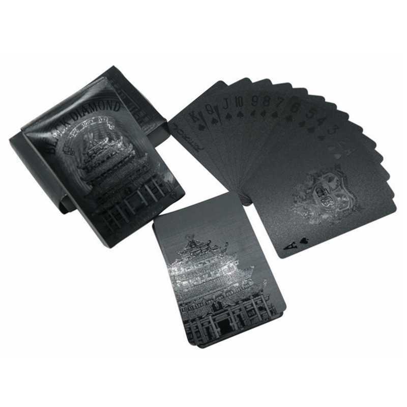 2 Decks!! Black Playing Cards Deck Frosting Black Diamond Poker Limited Edition