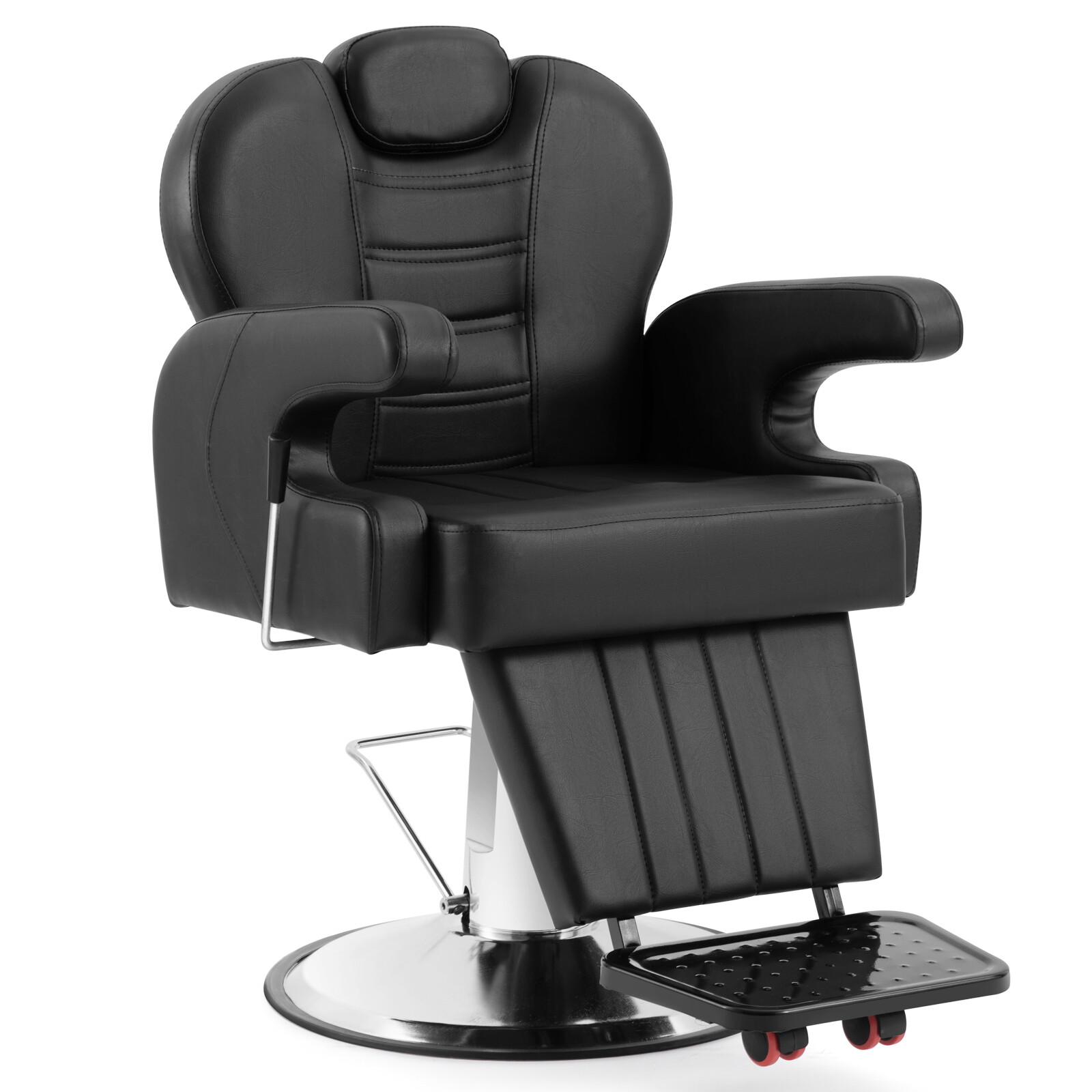 Black All Purpose Heavy Duty Recline Barber Chair Hydraulic Salon Beauty Stylist