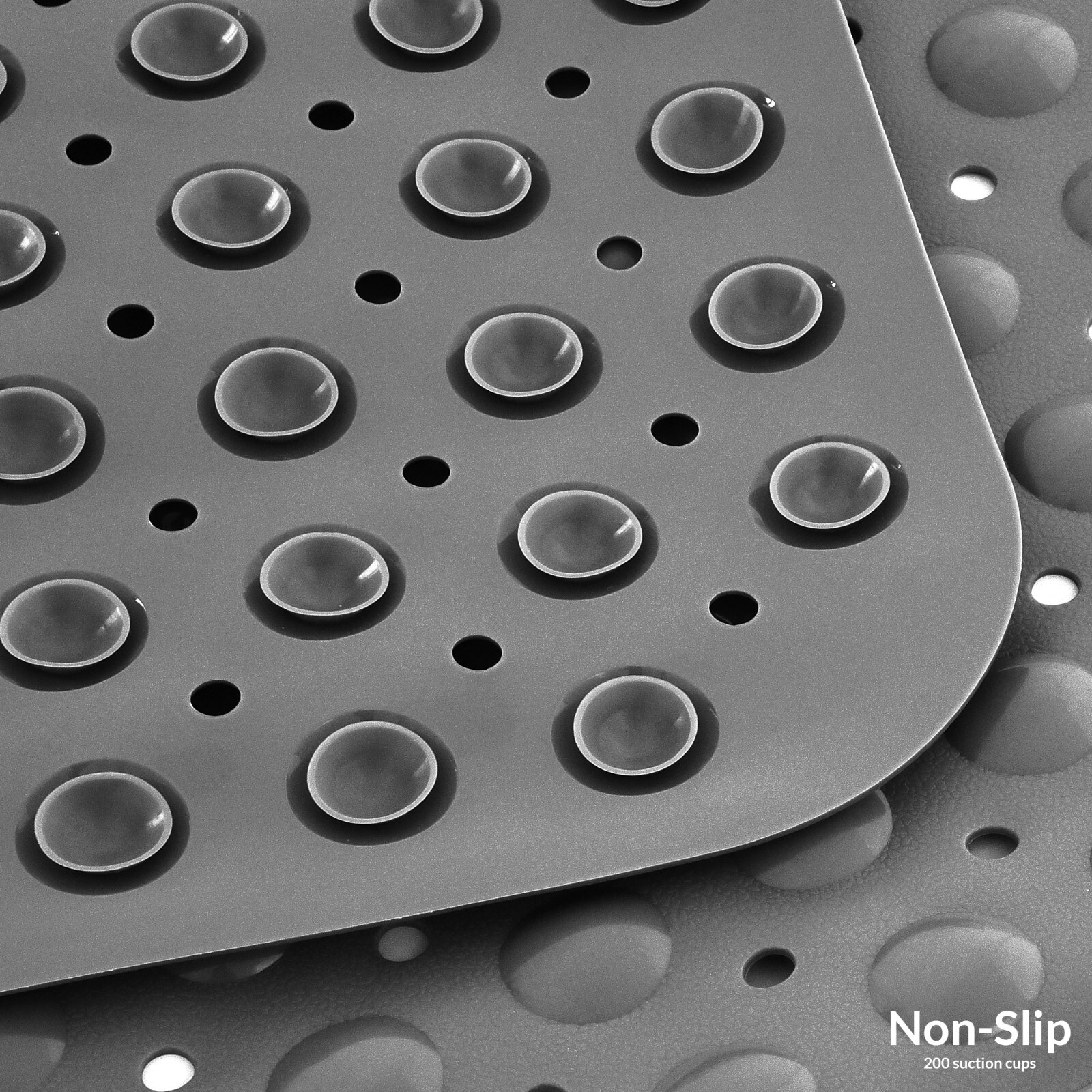 Non-Slip Bath Tub Mat (40 X 16)Inch Extra Long Antibacterial Bathroom Shower Mat