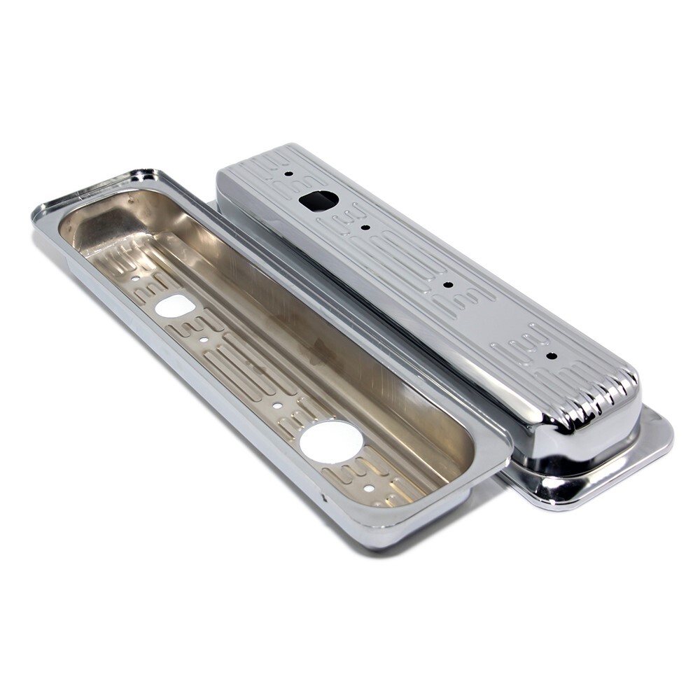 '87-'00 Chevy GMC Chrome Center Bolt Valve Cover Caps - 305 350 5.0L 5.7L SBC