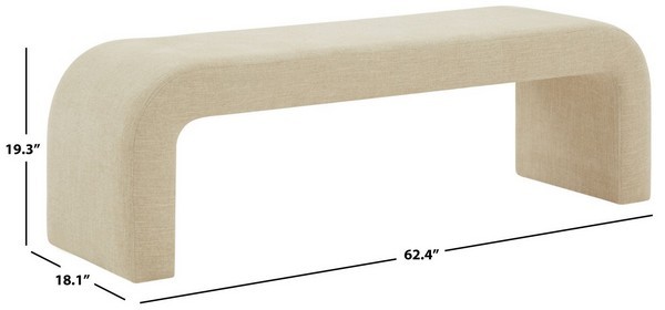 Safavieh CARALYNN UPHOLSTERED BENCH, Reduced Price 2172779943 SFV5027I