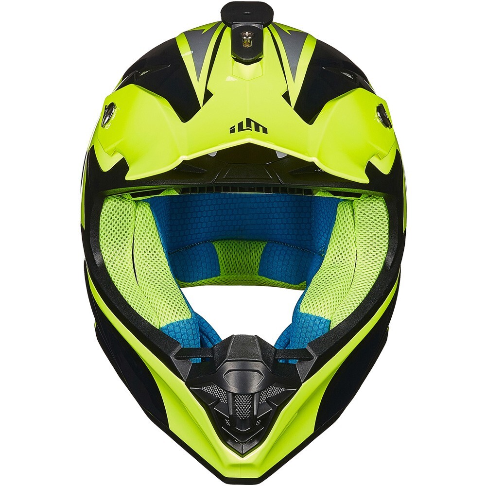 ILM Refurbished Yellow Adult Helmets ATV Motocross Off-Road Dual Sport DOT 216