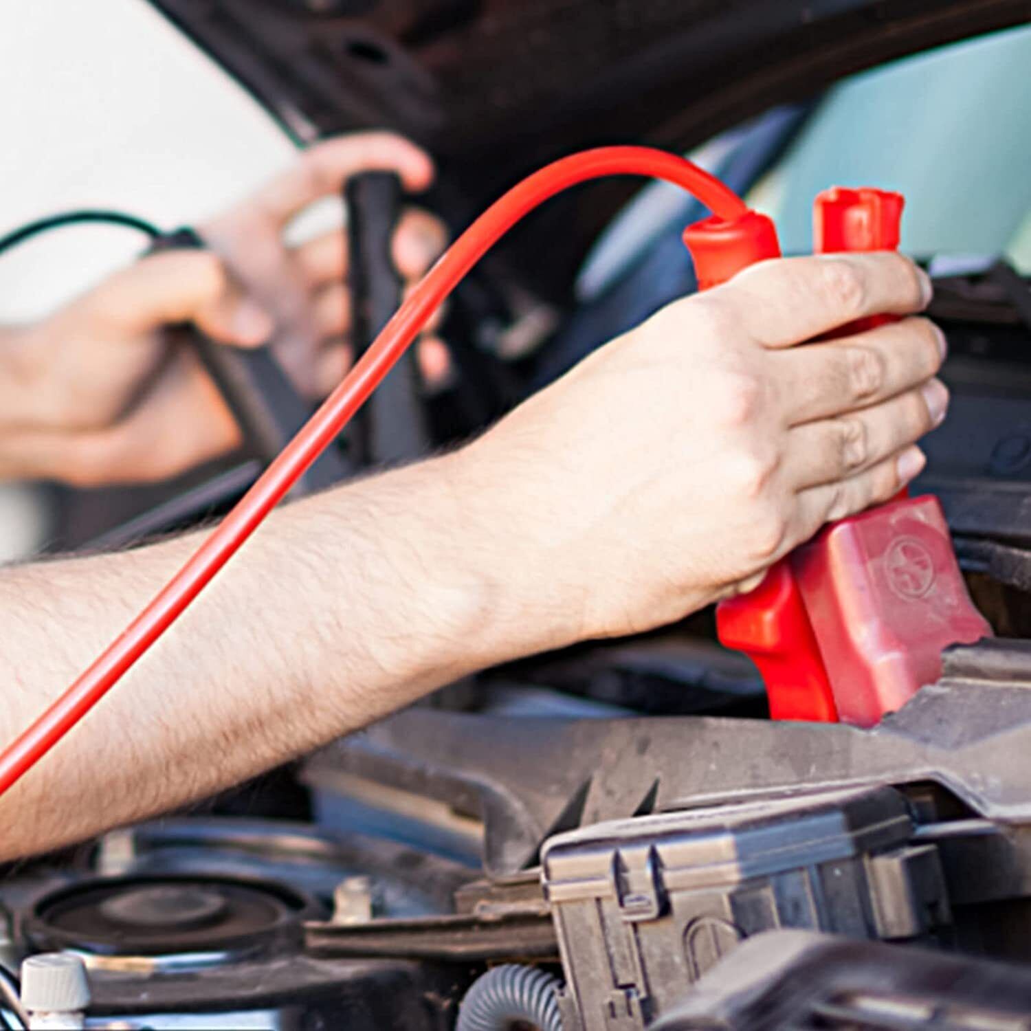 2PCS New Car Alligator Clips Crocodile Clip Battery Test Clamps 100A Red Black